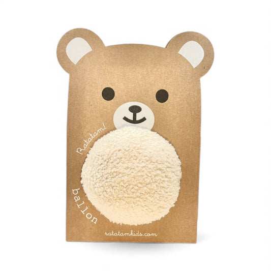 Baby teddy bear ball 12cm: White