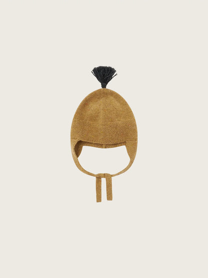 Cocoon Contrast Tassel Hat