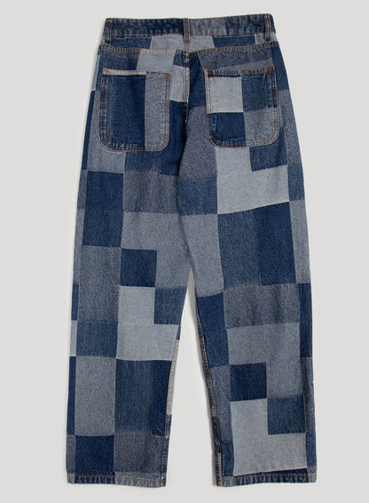 Silver Jeans Indigo Patchwork