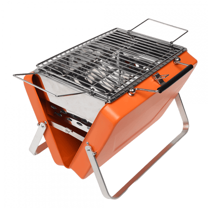 Portable suitcase BBQ - Burnt orange