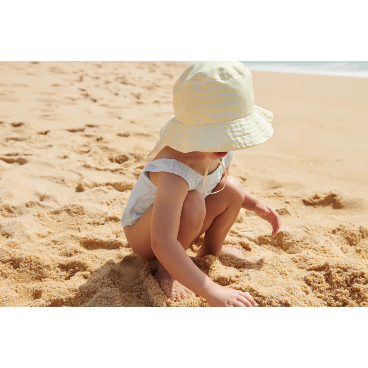 Damona Swim Hat - Stripe Lemonade / Creme De La Creme