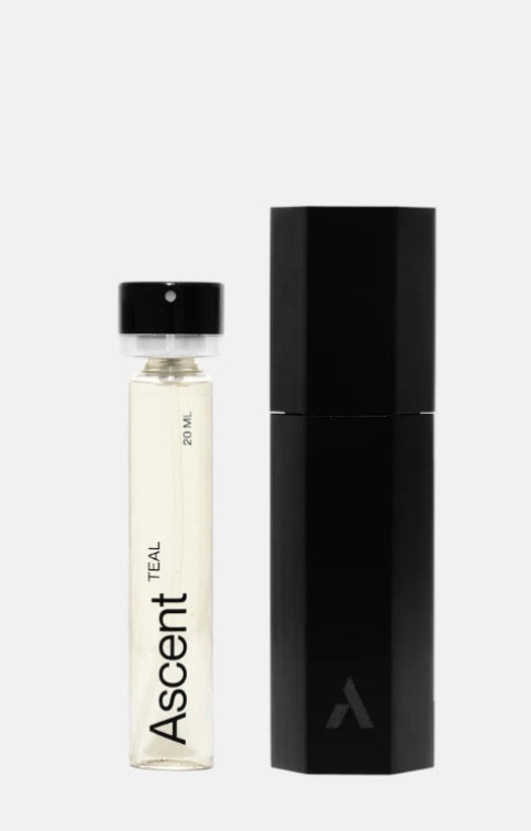 Ascent Refillable Perfume Starter Pack - Black / Teal