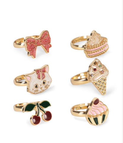 Adjustable Ring Set: Kitty Sweets