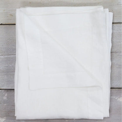 Linen Table Cloth - White