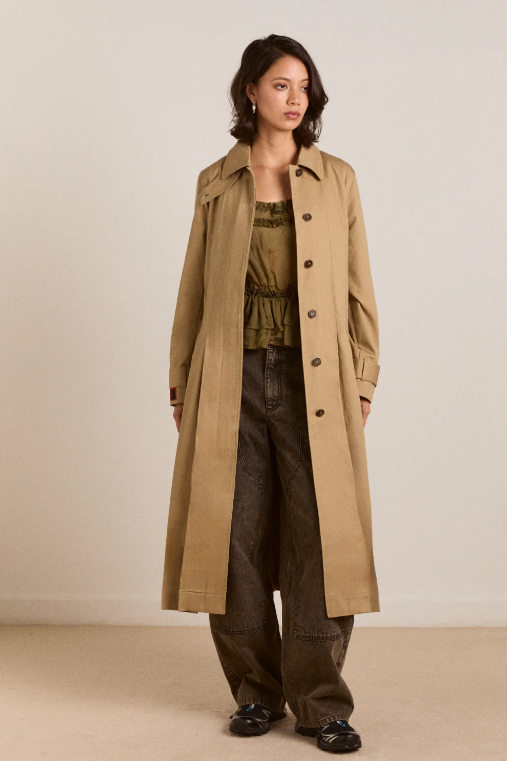 Sofia Pleated Trench