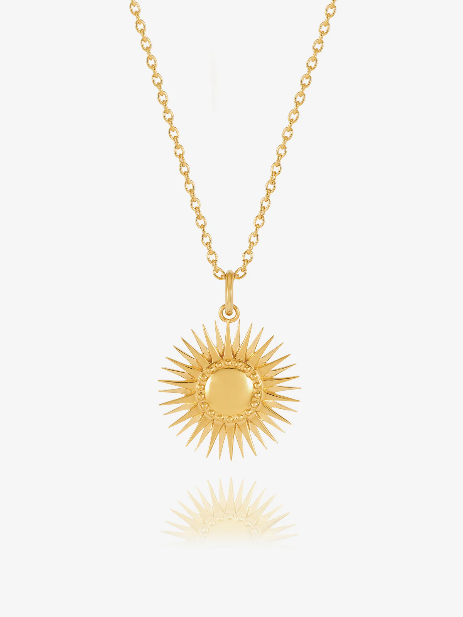 Art Deco Sun Necklace