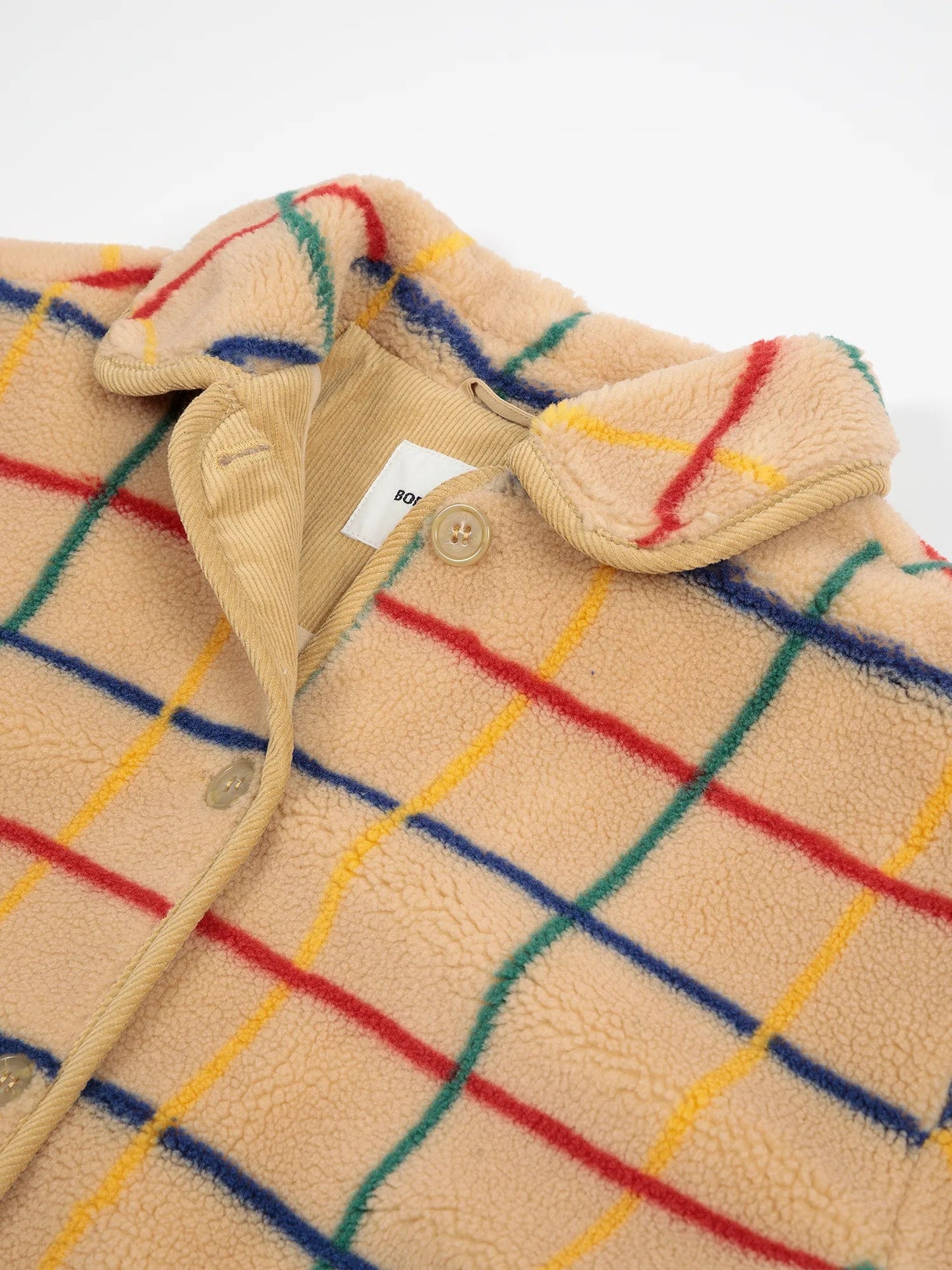 Colour Striped Sheepskin Jacket
