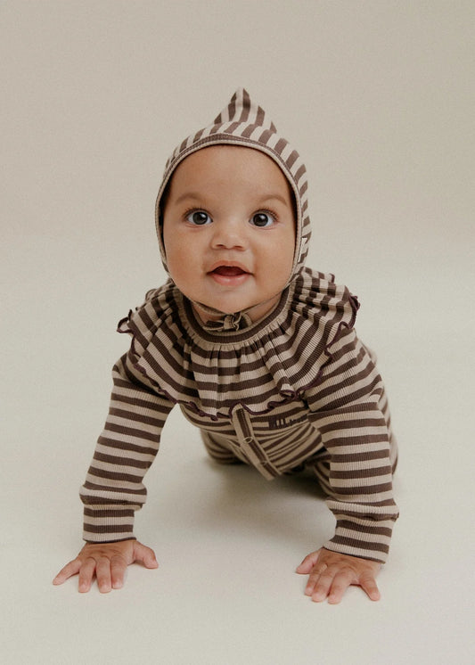 Bobbi Acorn Stripe Collar Bib