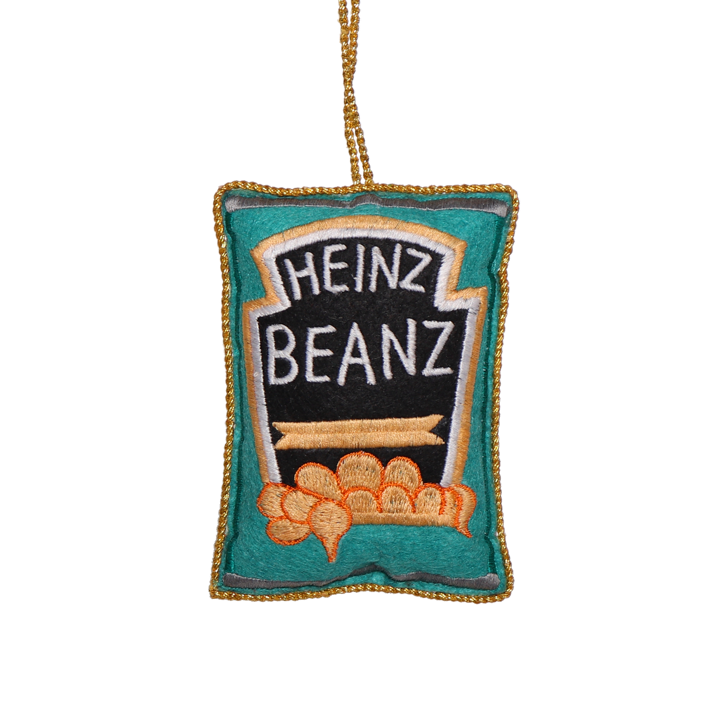 Heinz Beanz Embroidered Christmas Decoration, 10cm
