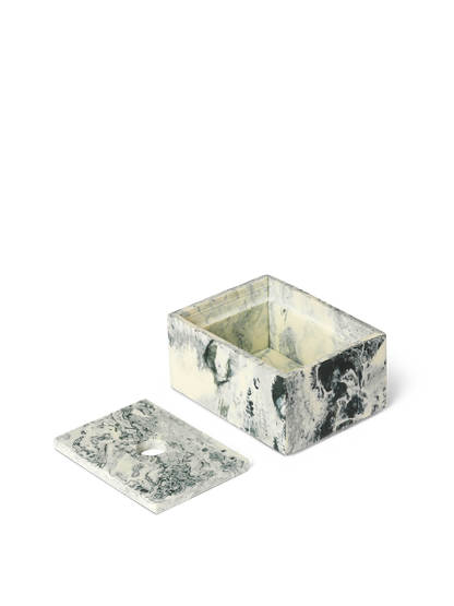 Mist box - Emerald off white
