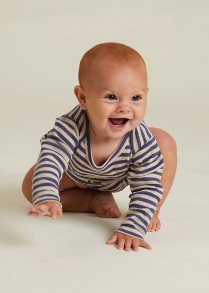 Milking It Stripe Bodysuit - Inky
