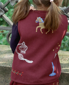 Ellie Mini Vest - Burgundy