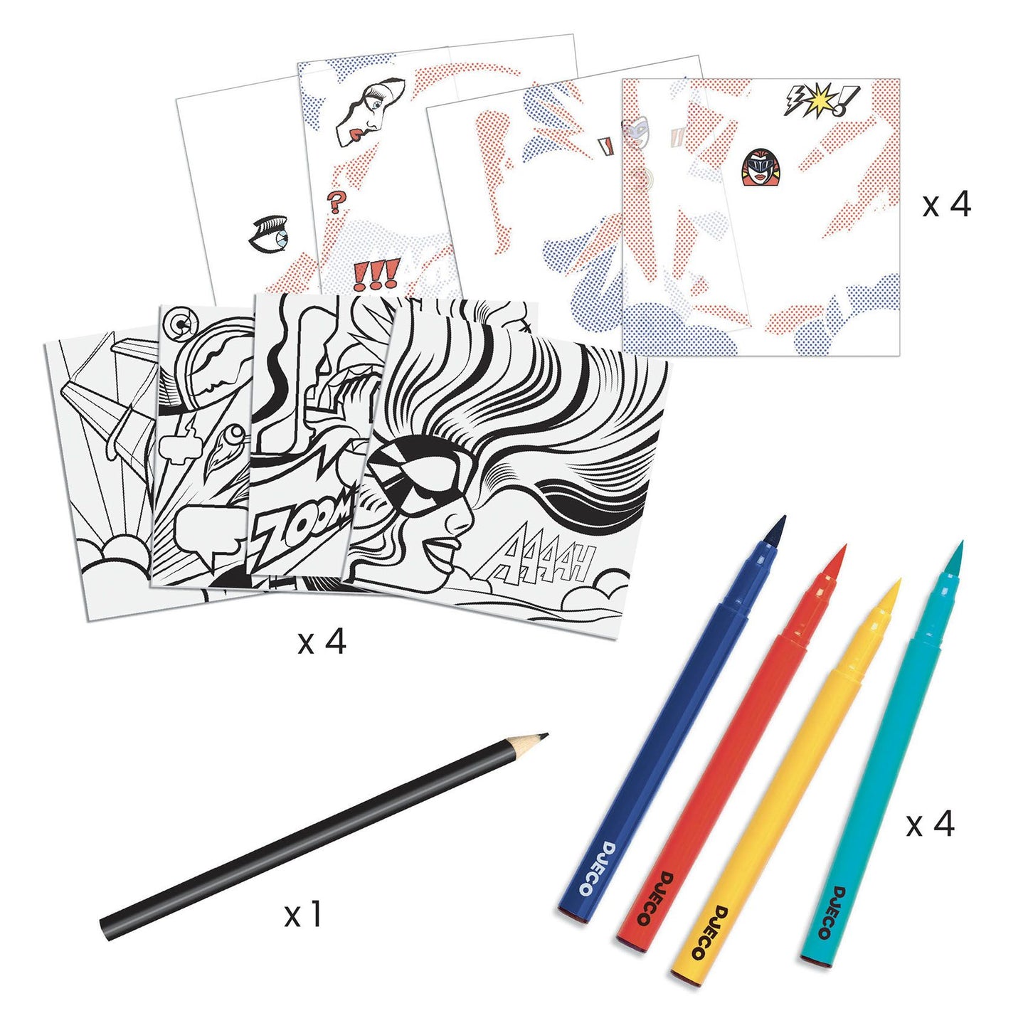 Inspired by Lichtenstein: Superheroes
