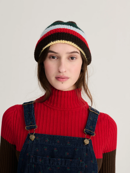 Multi Colour Striped Beanie