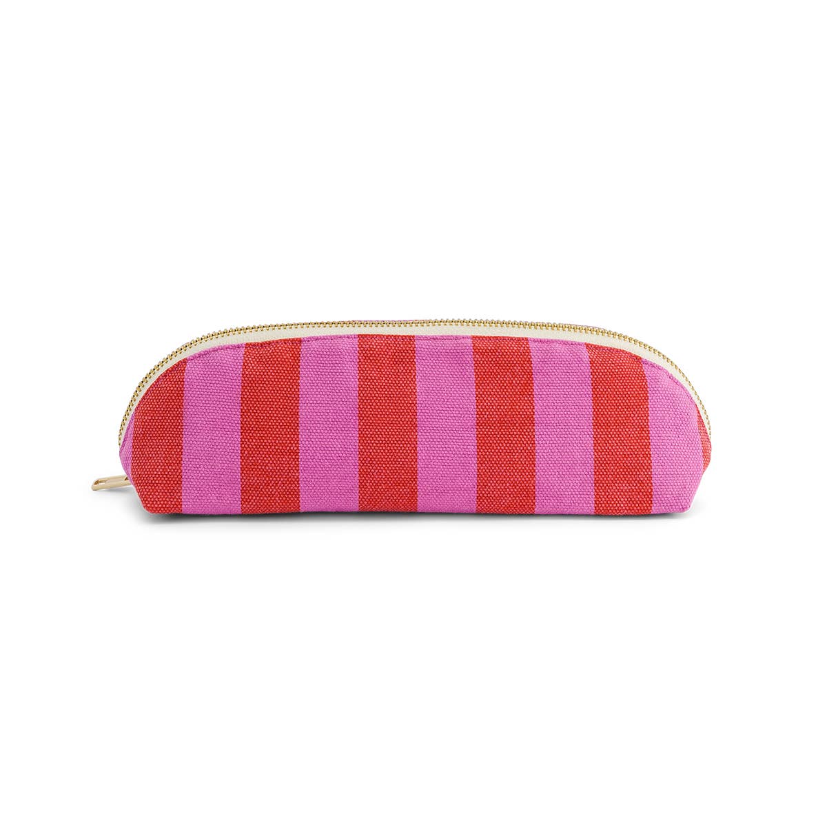 PENCIL CASE GASTON STRIPES ORCHID/TOMATO