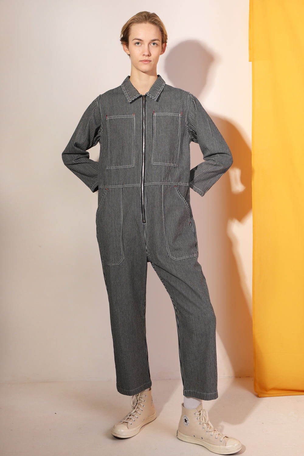 Dominic Boilersuit - Indigo Stripe *Last one*