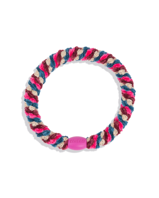 Hair Tie - Mix Bordeaux Petrol Glitter
