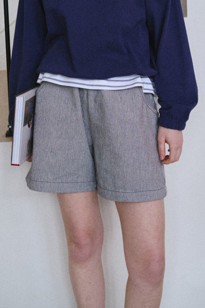 City Short - Blue Stripel
