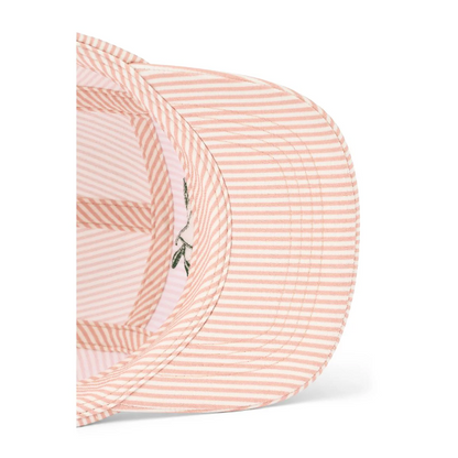 Rory Seersucker Cap - Stripe Pale Tuscany/Creme de la Creme