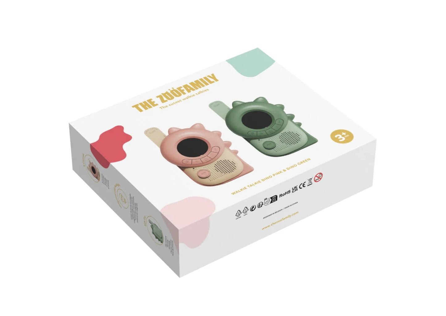 Dino  Walkie Talkies - Pink / Green