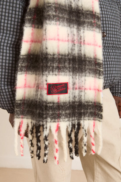 Brushed Oversized Scarf Butter Check