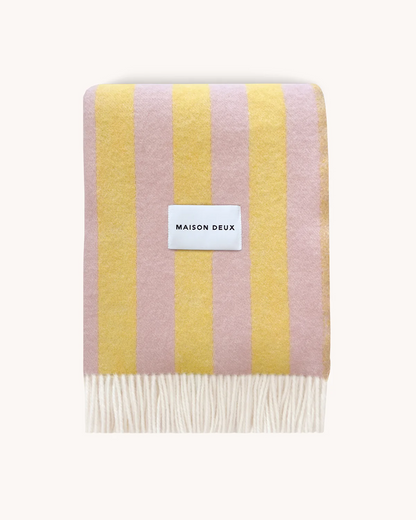 Candy Wrap Blanket Pink Yellow