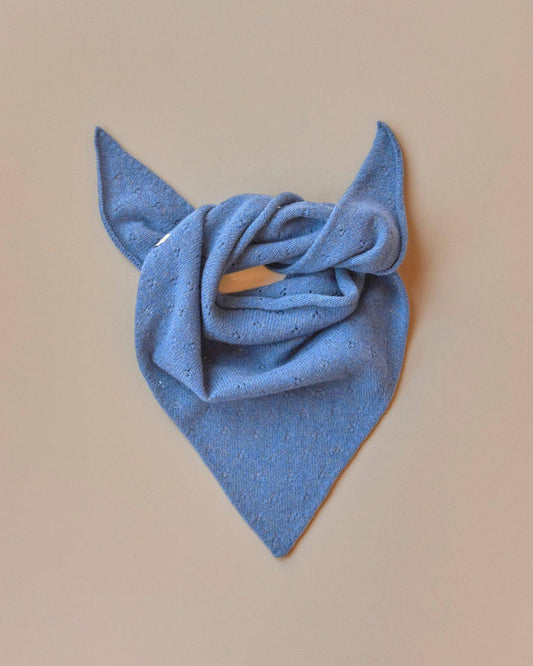 Pointelle Neckerchief - Cornflower