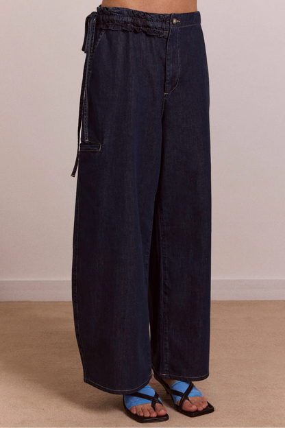 Straight Leg Augusta Jeans - Dark Indigo
