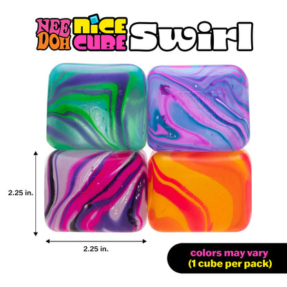 Needoh Assorted Swirl Nice Cube