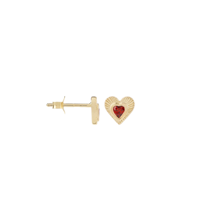 Single Rhapsody Love Stud - Gold Plated