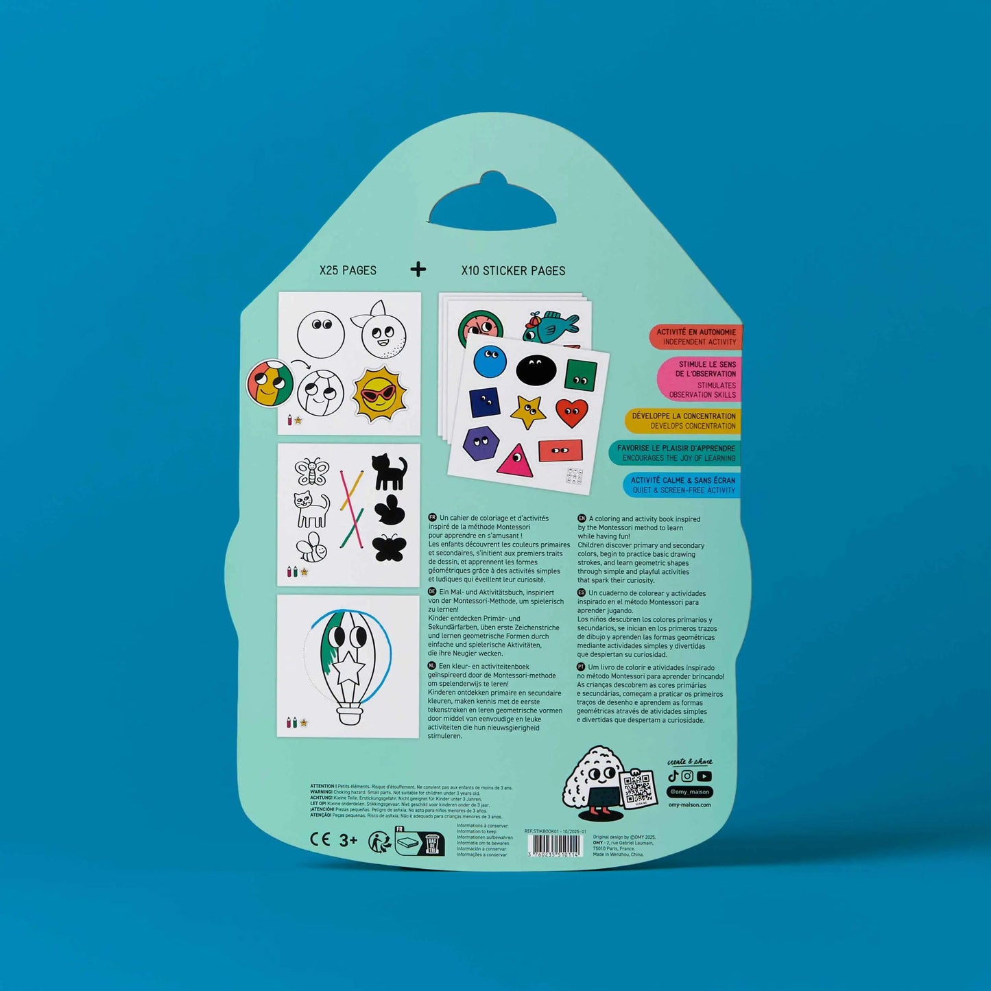 Montessori Sticker Book - Shapes