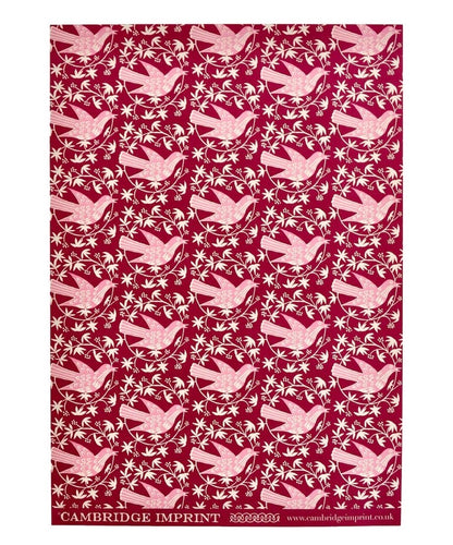 Songbird Bramble Patterned Paper Gift Wrap