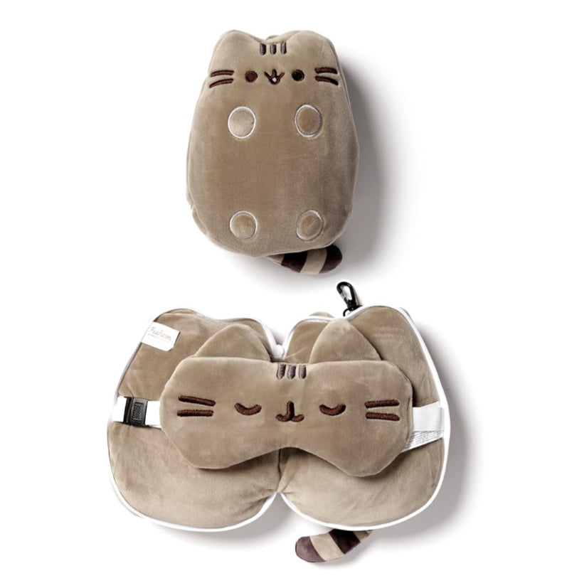 Relaxeazzz Pusheen Cat Travel Pillow & Eye