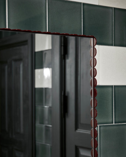Arcs Mirror - Large Burgundy