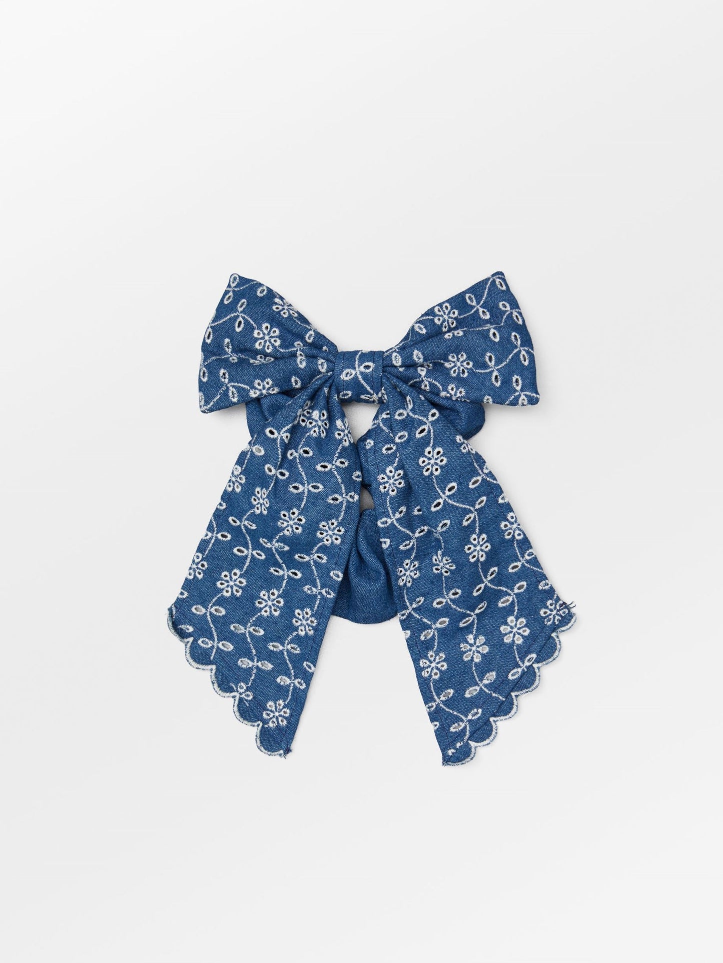 Angela Denim Bow Denim Scrunchie