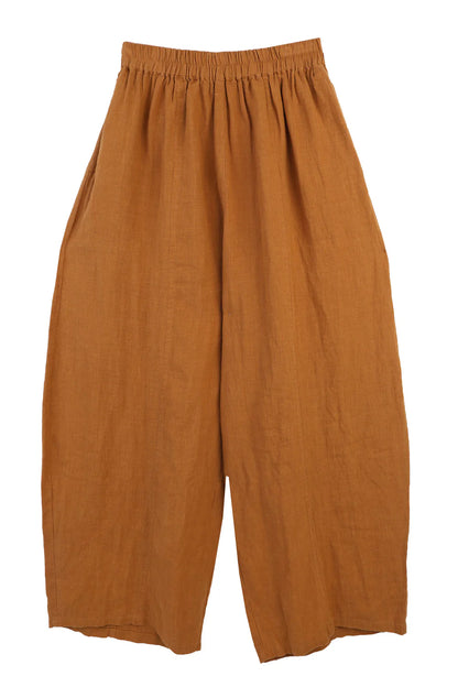Basic Linen Trousers - Turmeric