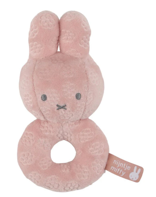 Miffy Rattle - Pink Flowers