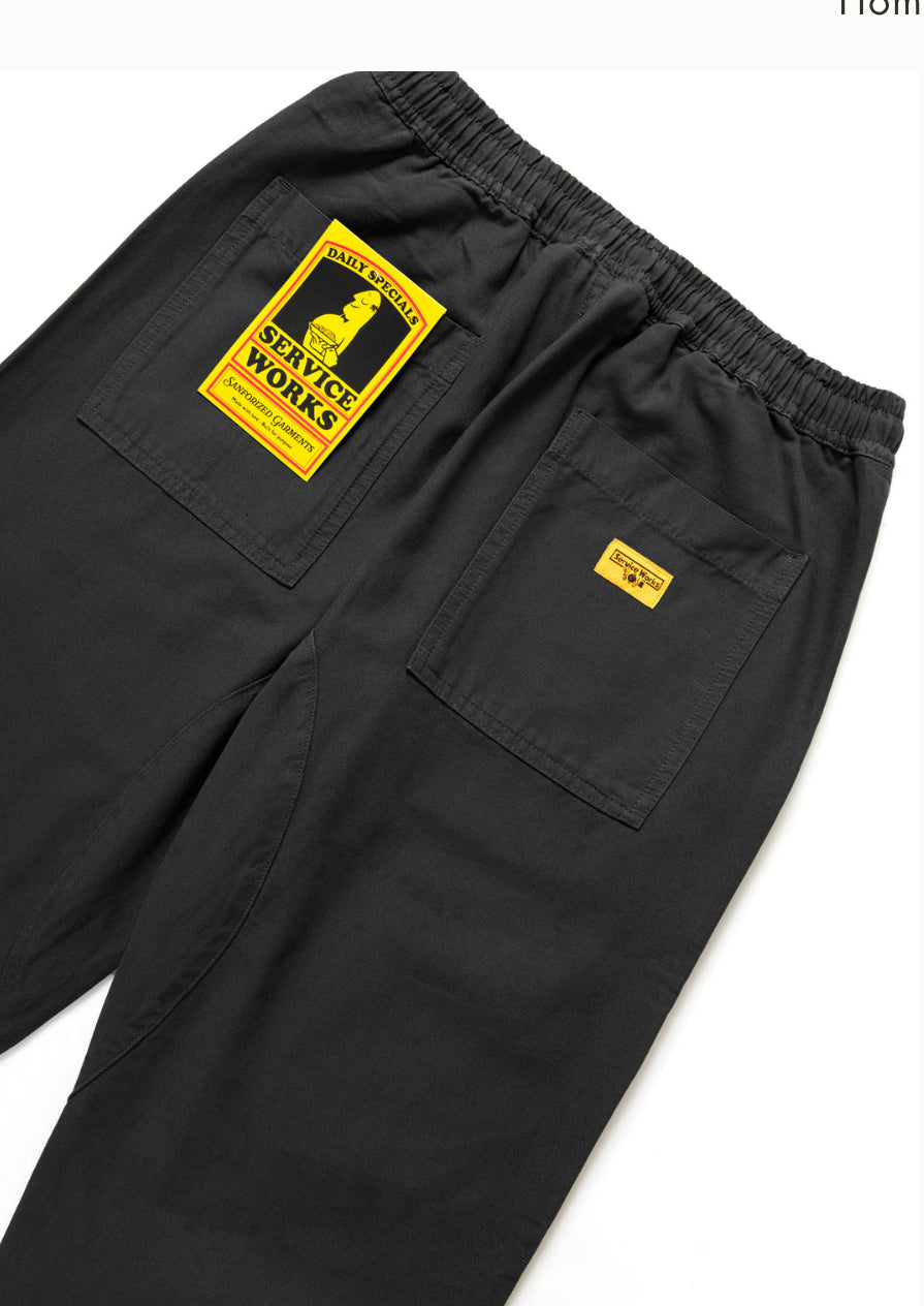 Canvas Chef Pants - Black