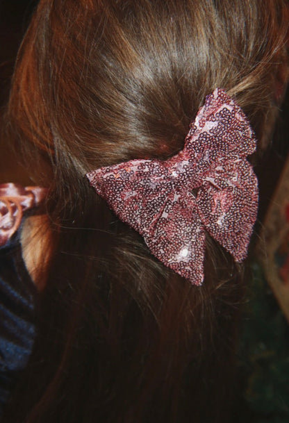 Tindra Sequin Bow Hair Clip