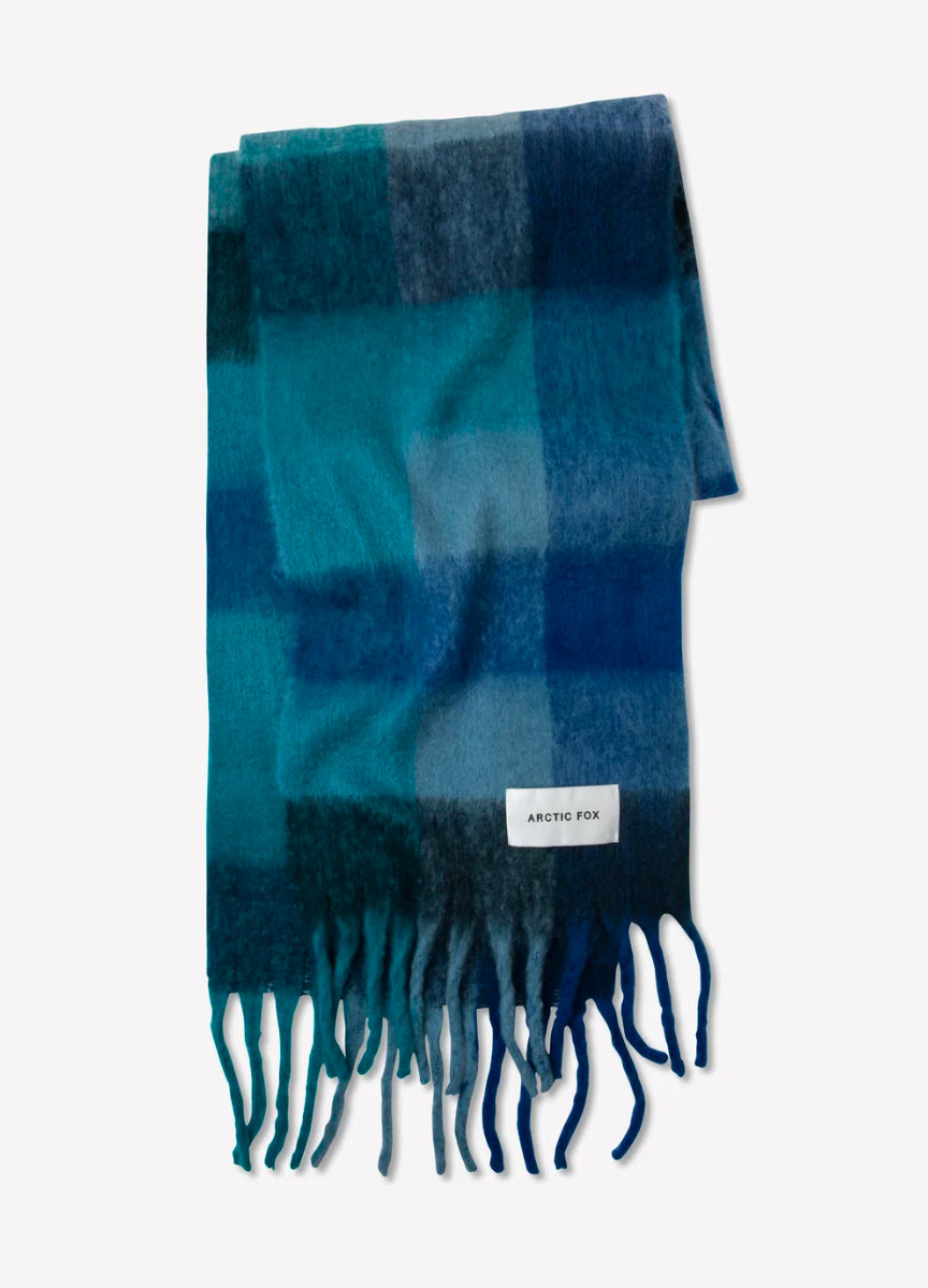 The Reykjavik Scarf - Blue Check