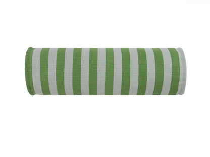 Cylinder Cushion - Green & Blue Stripes