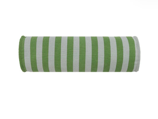 Cylinder Cushion - Green & Blue Stripes