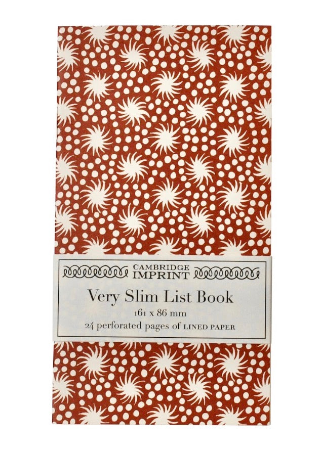 Very Slim List Book - Cocoa