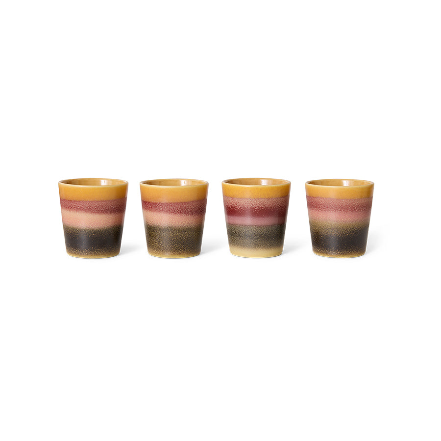 70s Ceramic Coffee Mug - Sunset
