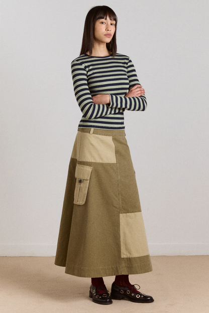 Marcelle Barn Skirt - Olive