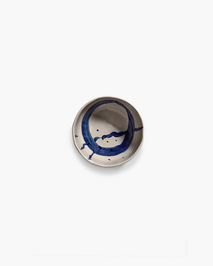 Soup Bowl Beige Blue Sophia