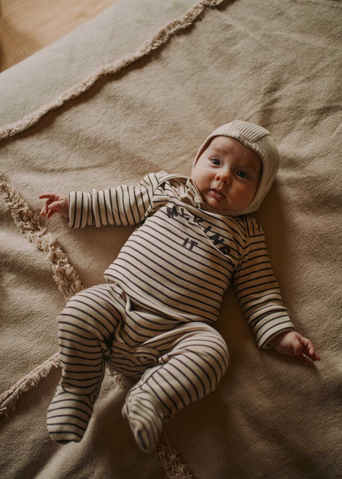 Milking it Onesie - Coco Stripe