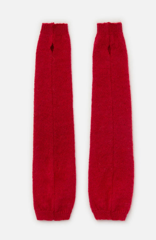 Fingerless Gloves - Red