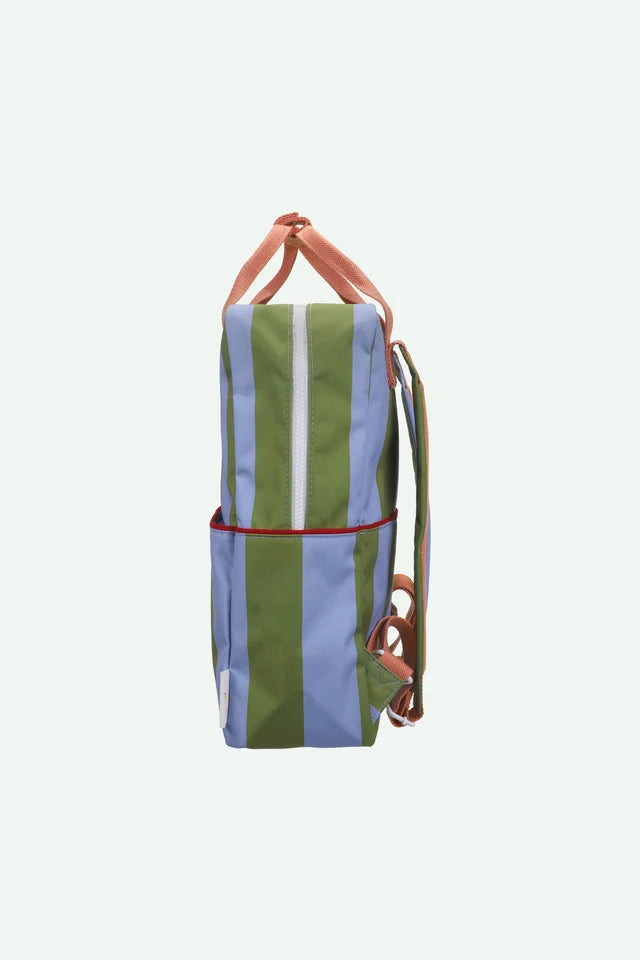 Backpack Large - Lemon Tree Stripes + Tickling Grass + Cloud Blue