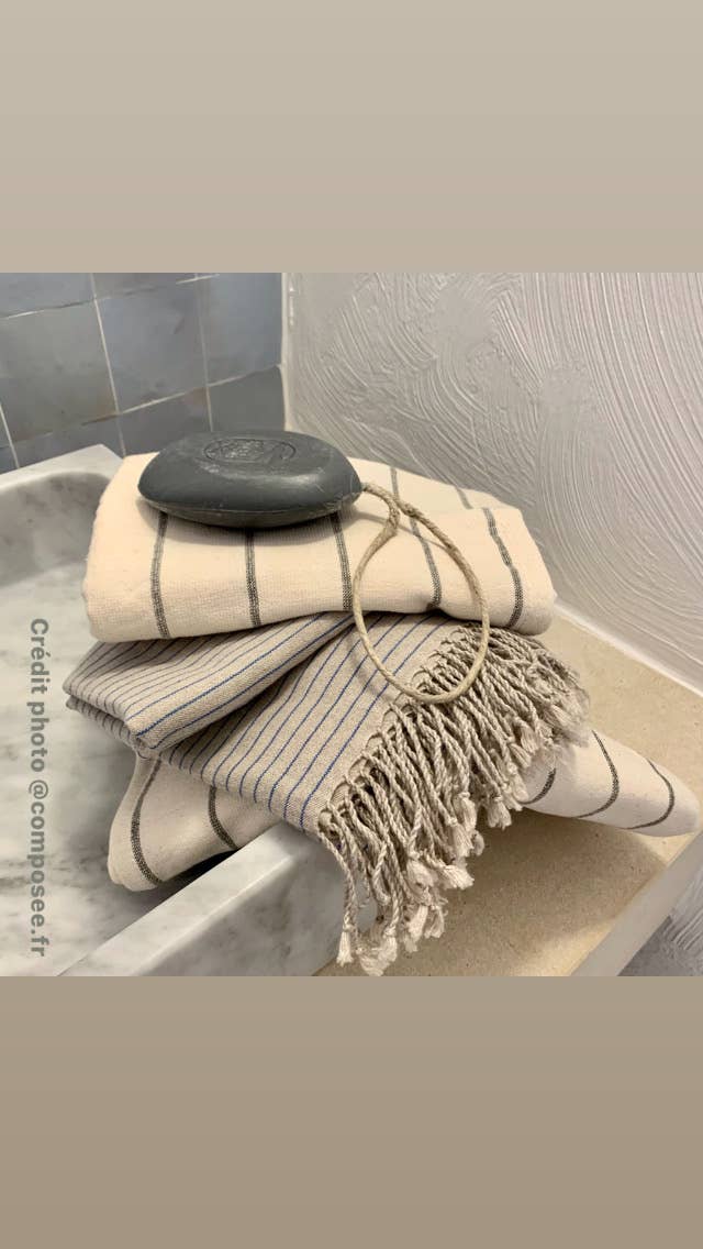 Pebble Soap on a Rope Honey & Orange Blossom 200g